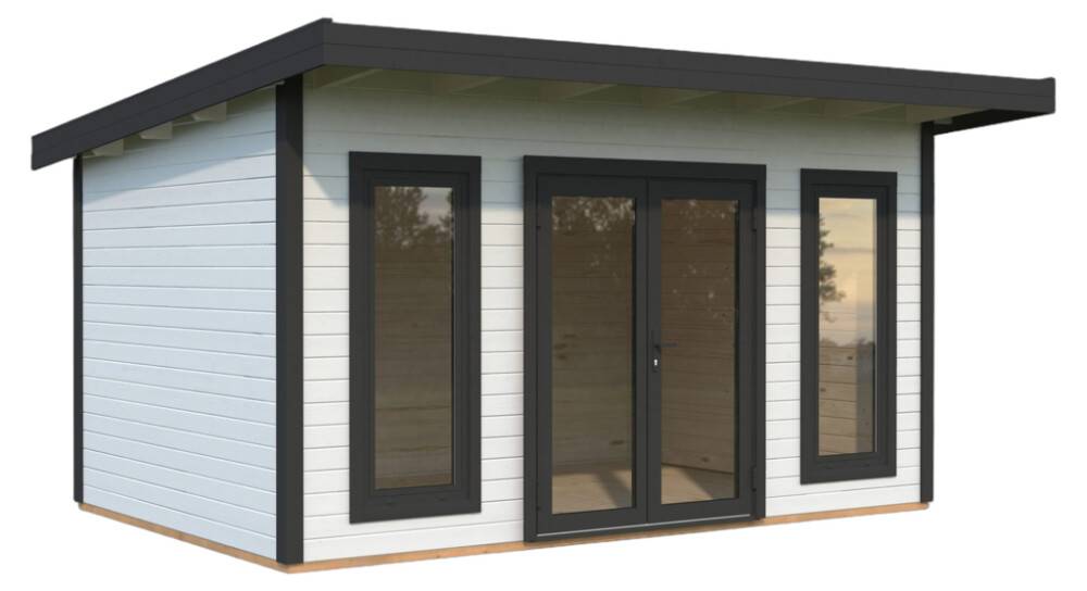 Palmako udestue Aurelia malet hvid+antracit 12,7 m²