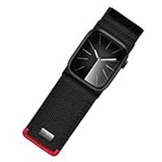 Tefeca Fortitude Elite Series Ultrawide armband kompatibelt med Apple Watch Ultra/Ultra2 serie 10/9/8/SE2/7/6/SE/5/4/3/2/1, 44/45/49mm S/M, Ingen ädelsten