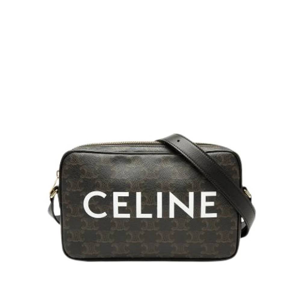Celine Vintage - Pre-owned Canvas Crossbody Bag Vintage - Dam - ONE Size - Läder