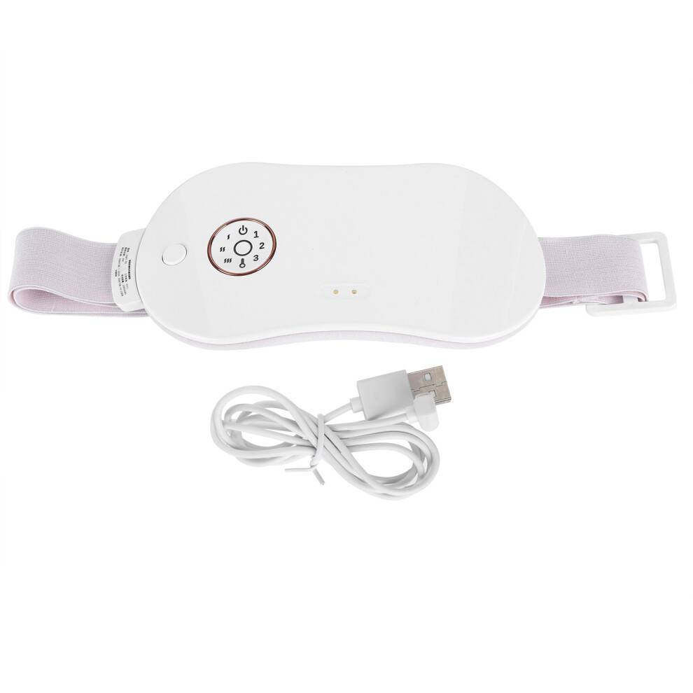 Revolutionerende genopladeligt varmebælte, lindring af menstruationssmerter med vibrationsmassagetilstande, bærbar trådløs varmepude til kvinders