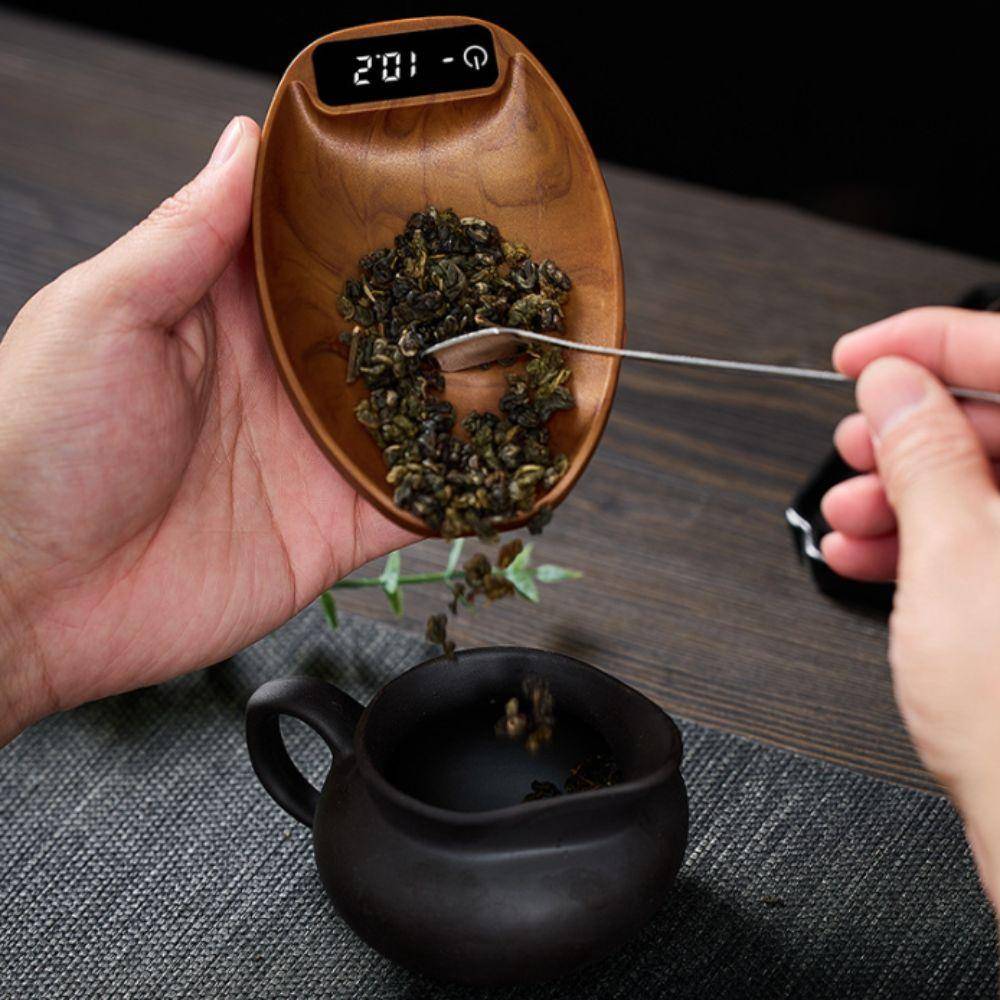 Touchscreen Coffee Scale Long-lasting Battery Life Digital Scale Electronic Tea Scale  Cooking brun