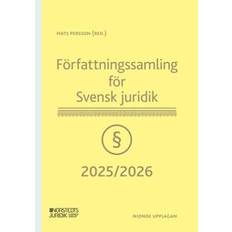 Författningssamling för Svensk juridik : 2025/2026