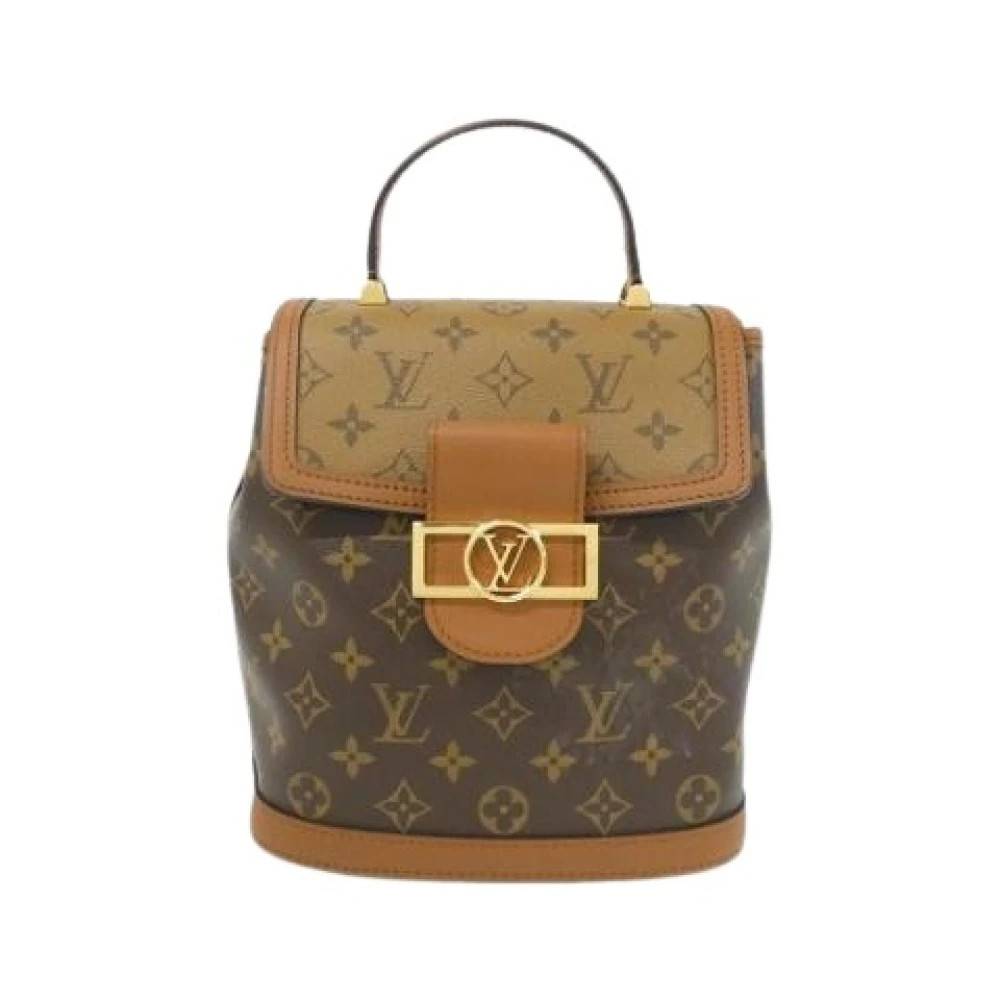 Louis Vuitton Vintage Pre-owned Vintage Rygsæk - Vintage - Dame - Brun - ONE SIZE - Uld