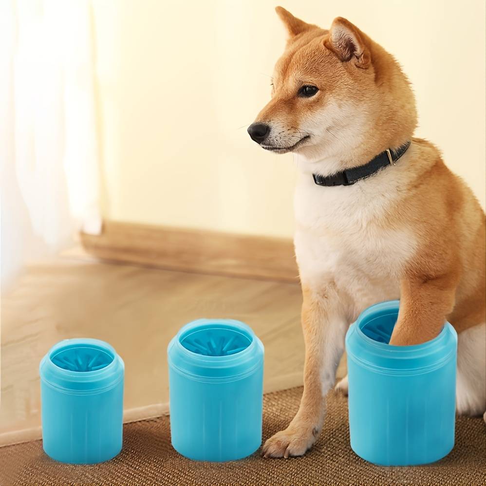 TEMU Pet Paw Cleaner Soft Silicone Foot Cleaning Cup Portable Brush