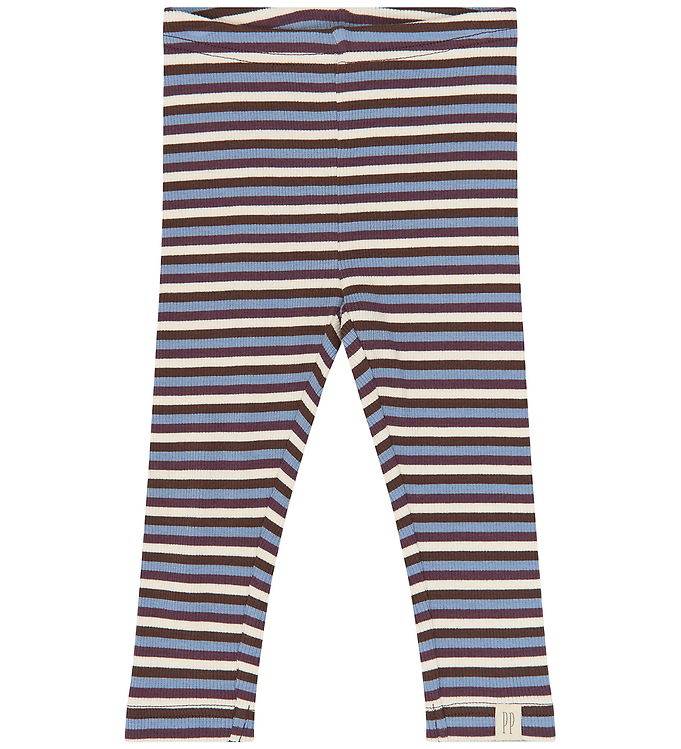 Petit Piao Leggings - PPSong - Huckleberry Multistriped - Petit Piao - 3 år (98) - Leggings