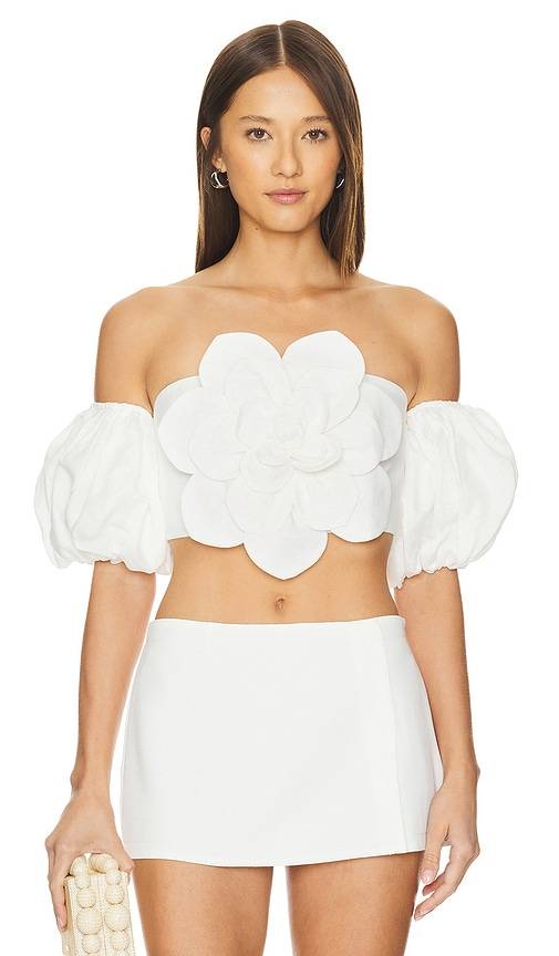 Yumi Kim Keira Top in White. Size L. Also in M, S, XL, XS.