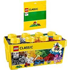 Lego Classic 2 st. set 10696 10700 medium kreativ tegellåda + basplatta grön