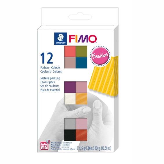 Fimo soft fashion 25g 12 st. - Färgmix
