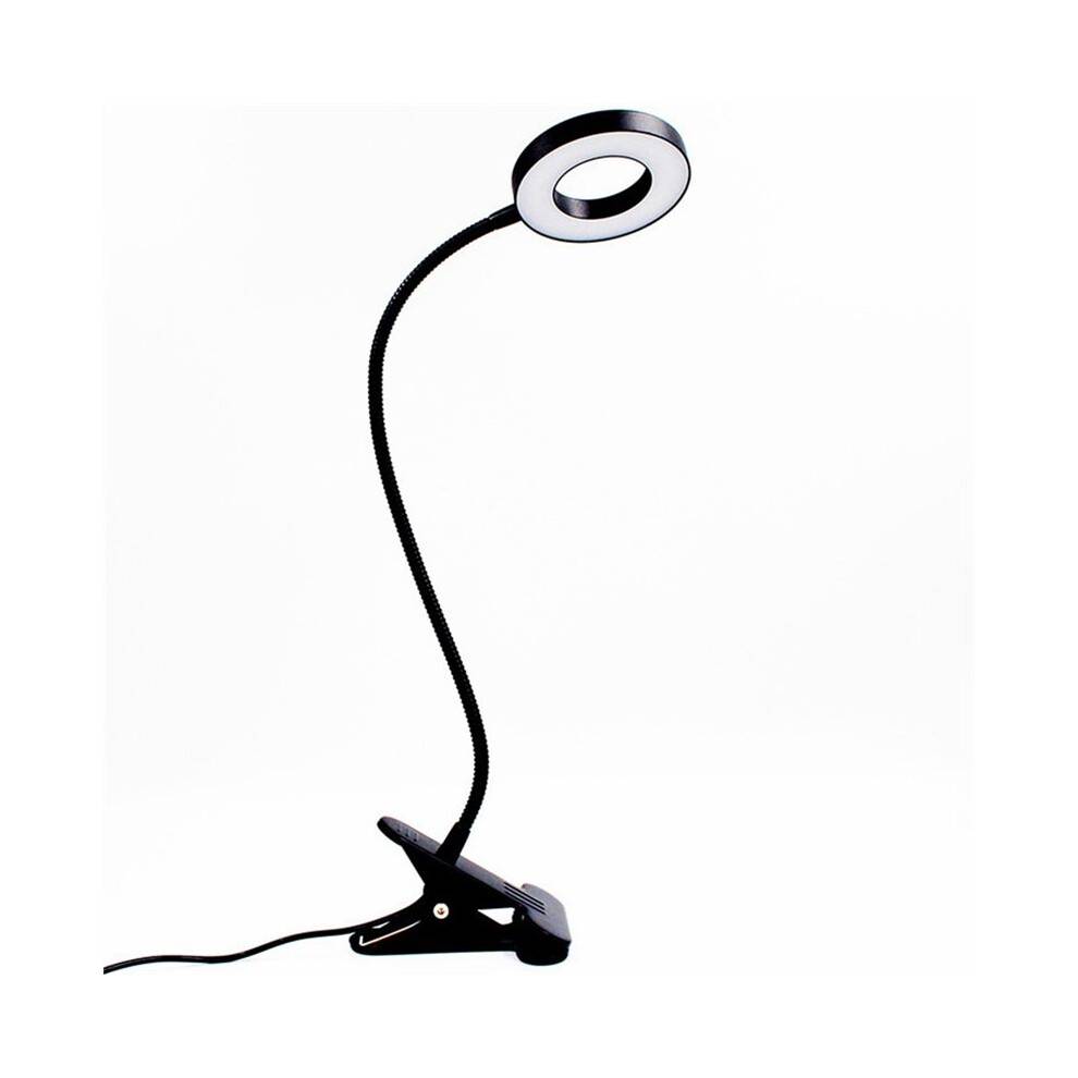 48 LED Desk Lamp Clip Desk Lamp 360Flexible Reading Table Light Eye-Caring USB Clamp Lamp for Bed Desk Workbench-A