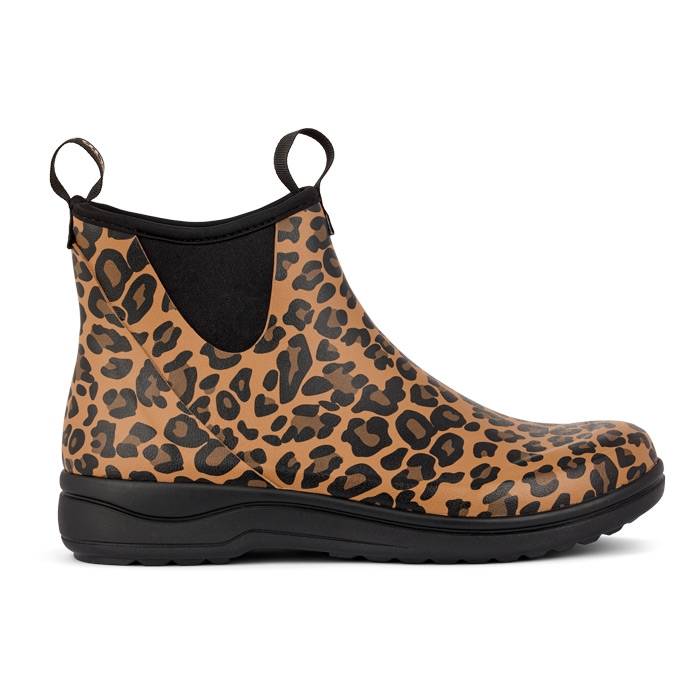 Green Comfort Rain Women gummistøvler, leopard-42