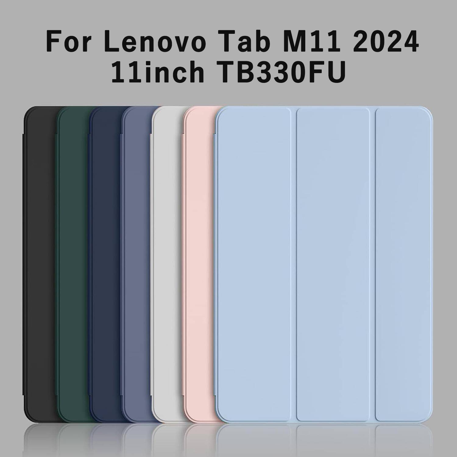 For Lenovo Tab M11 11'' TB330FU TB331FC Xiaoxin Pad 11 Tri-fold Flip Case Magnetic Stand PU Leather Protective Cover