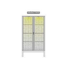 Klim vitrine V402 (Model V402, B90 x H169 x D45 cm, Prisgruppe 3)