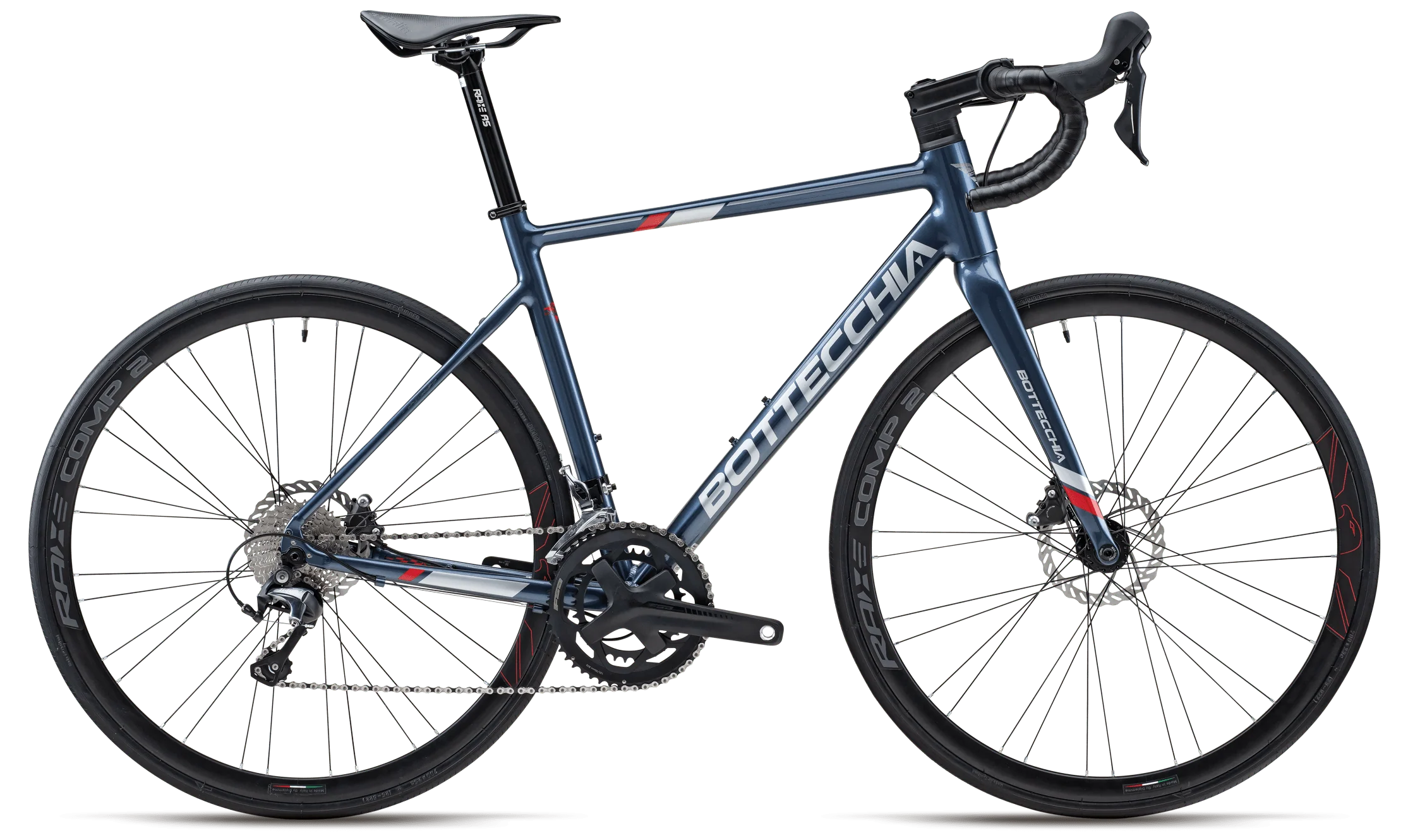 Bottecchia Duello 2024 - Shimano 105 11sp - RAXE X-AIR QR - 012 / 51 / 77 rosso opaco