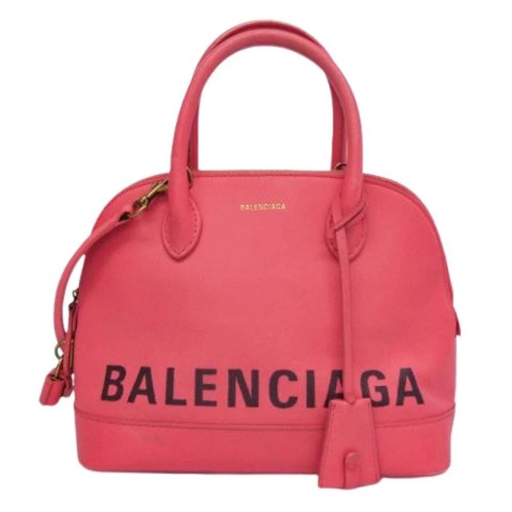 Balenciaga Vintage Pre-owned Ville Top Handle S - Vintage - Dame - Lyserød - ONE SIZE - Læder