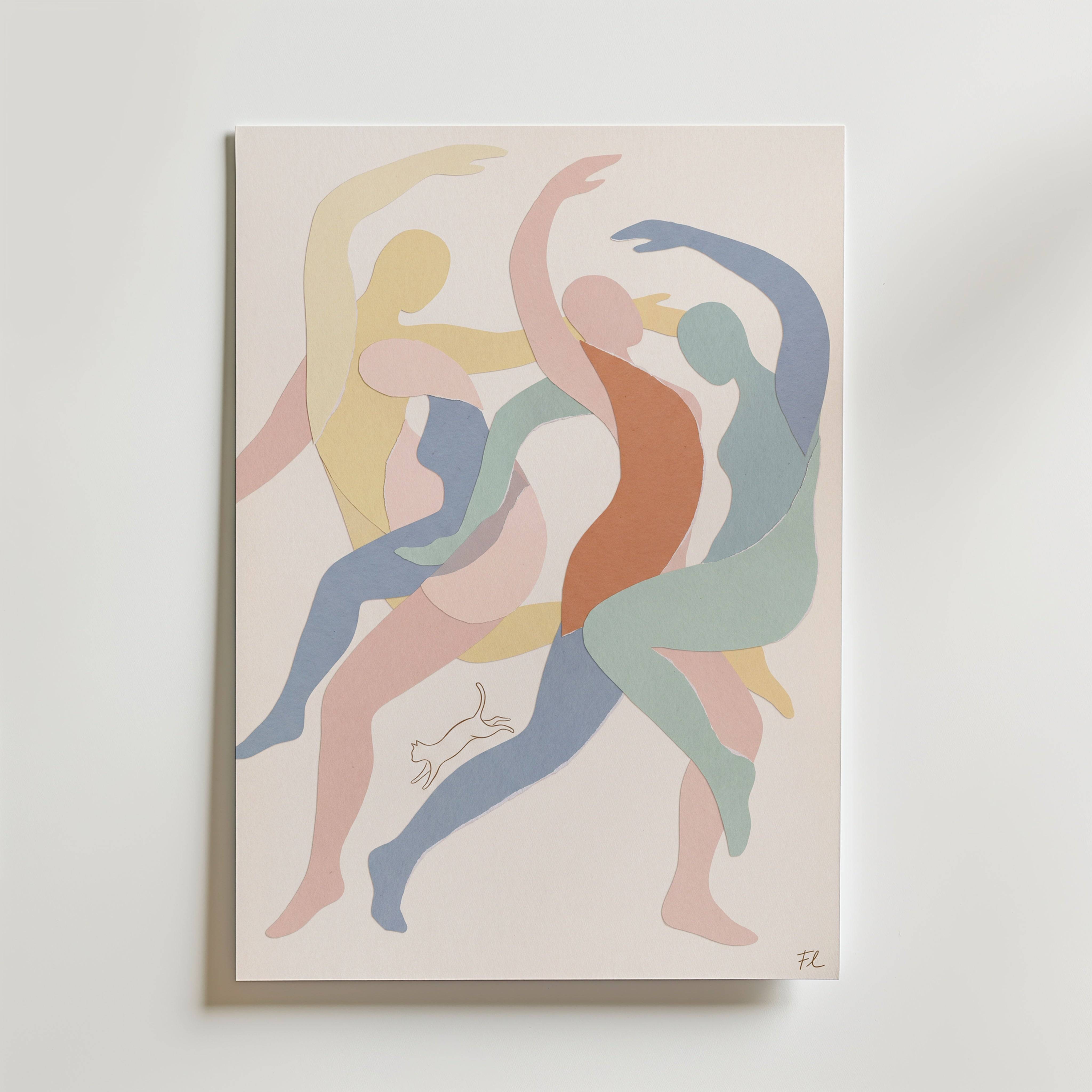 Freja Lund Dans - Fine Art Poster 100x140 cm Utan passepartout