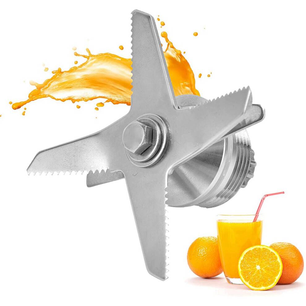4X Blender Blade Replacement, 6-Blade Juicer Replacement Blade, Blender Replacement Parts for Biolomix Blender