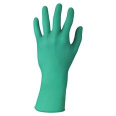 Ansell DermaShield 73-721 Renrumspakket acceleratorfri engangshandske i neopren med rullekant og tekstur, længde 310 mm tykkelse 0,175mm AQL 0,65, klasse 100, ISO 5