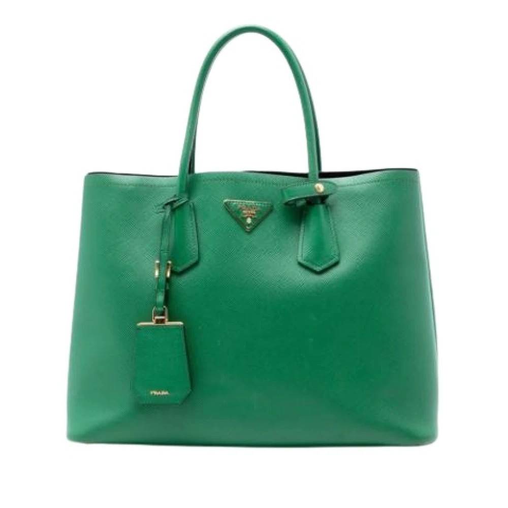 Prada Vintage - Pre-owned Saffiano Satchel Vintage - Dam - ONE Size - Läder
