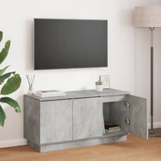 TV Skåp Betonggrå 100x38x49 cm Konstruerat Trä
