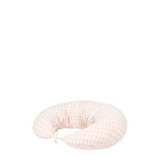 NOBODINOZ Kit Stories Ltd Maternity Pillow_Cover Powder Mauve Grid |Rosa |One Size