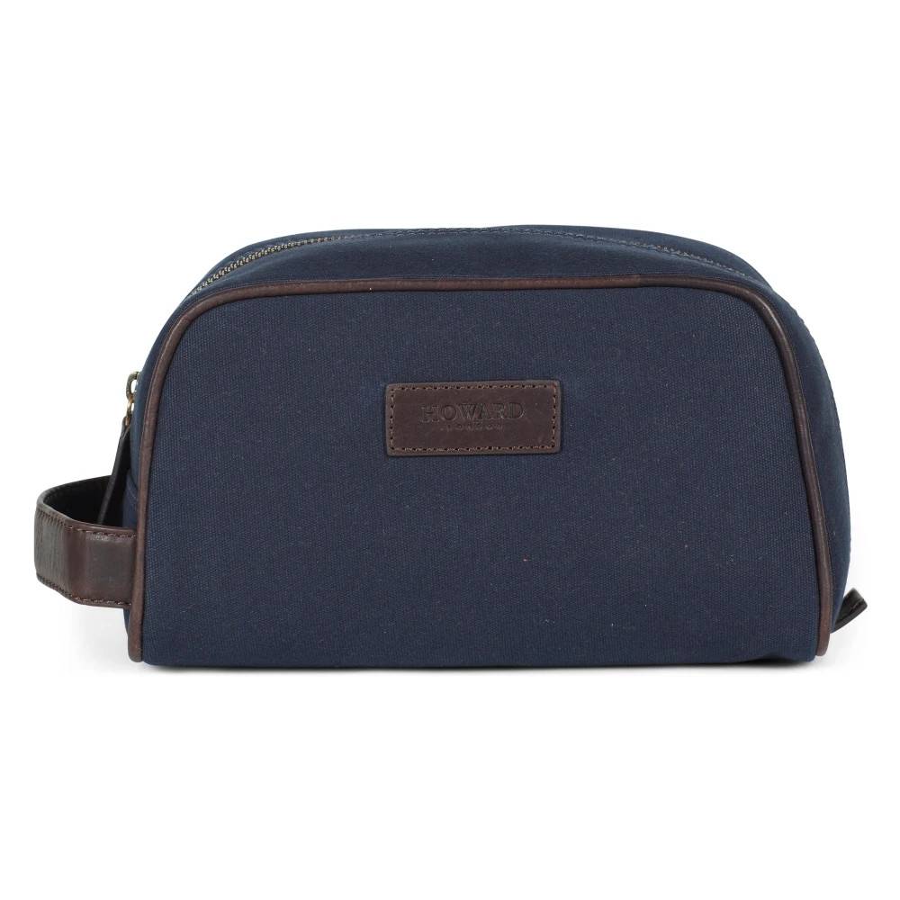 Howard London Travel Kit Washbag - - Tasker - Herre - Blå - ONE SIZE - Bomuld - Travel Kit Washbag
