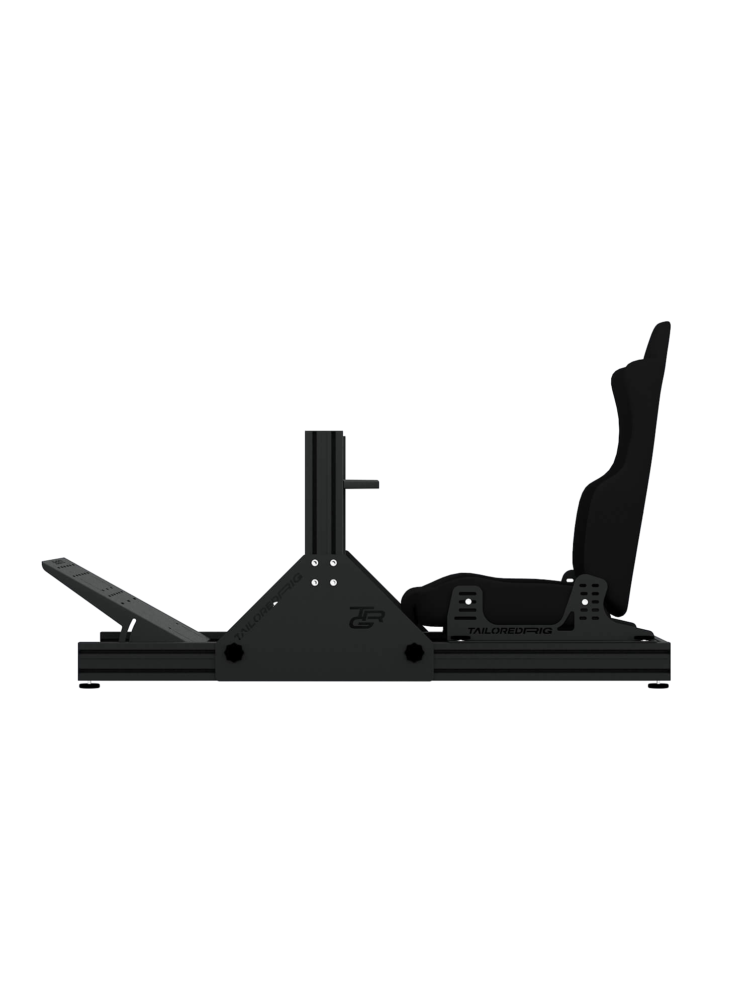 Sim Rig SRR1000 - Tiefschwarz (RAL 9005) / Ja / Front Mount - Asetek
