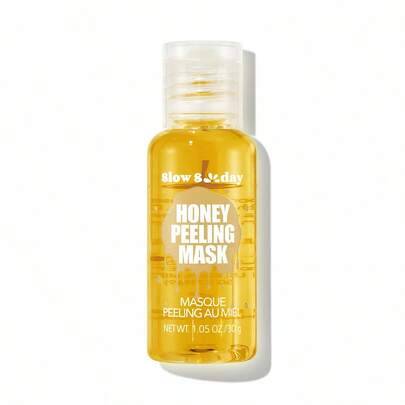 SlowSunday honungspeelingmask, med honungsextrakt, glycerin, salicylsyra, exfolierar, mjukgör huden, ljusar upp hudtonen, lämplig för händer, fötter o - Gul (En-Storlek)