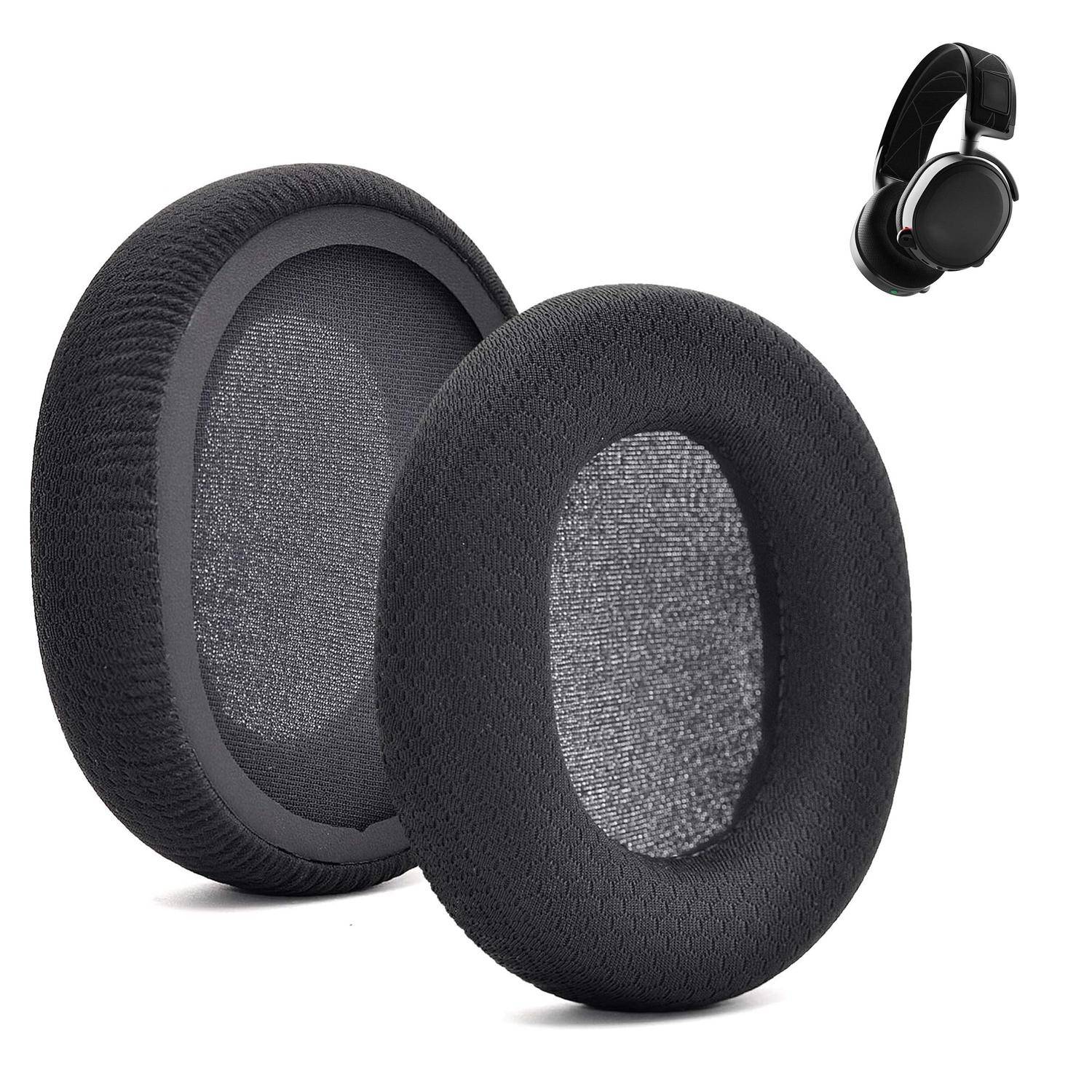 Öronkuddar till SteelSeries Arctis 1 3 5 7 9 Pro – Ersättningskuddar - Svart