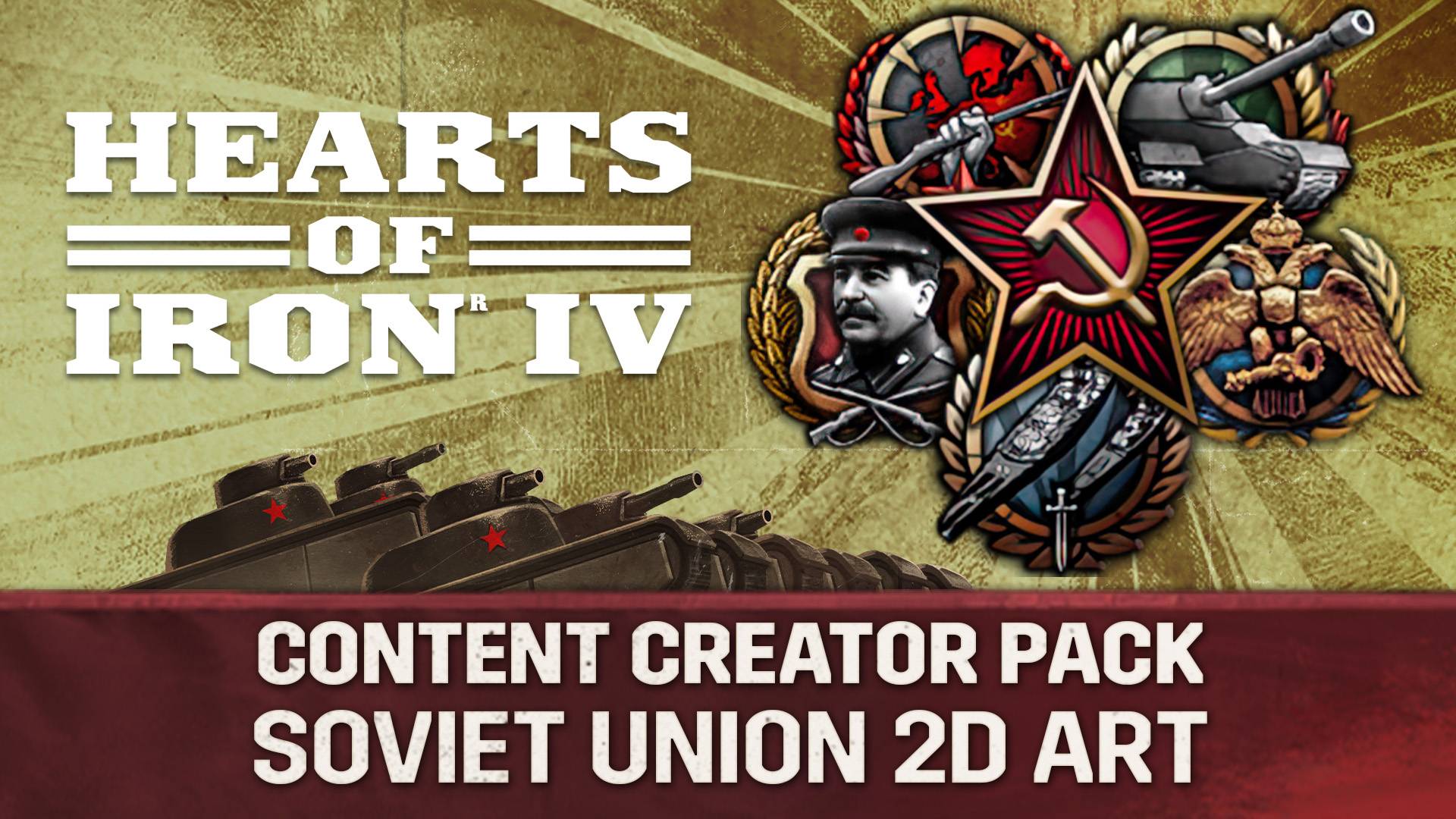 Hearts of Iron IV Content Creator Pack Soviet Union 2D Art (PC) - Standard