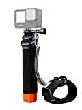 Lammcou Flytande grepp, Go Pro Flytande vattentät hanterare för dykning, monopod med säkerhetsrep och armband, flytande handtag grepp för Hero 13 12 11 10 9 Go3 X3 tillbehör