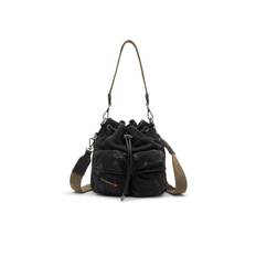 Diesel - Multi-Pkts-Sac seau multipoche en denim délavé - Sacs à bandoulière - Mixte - Noir