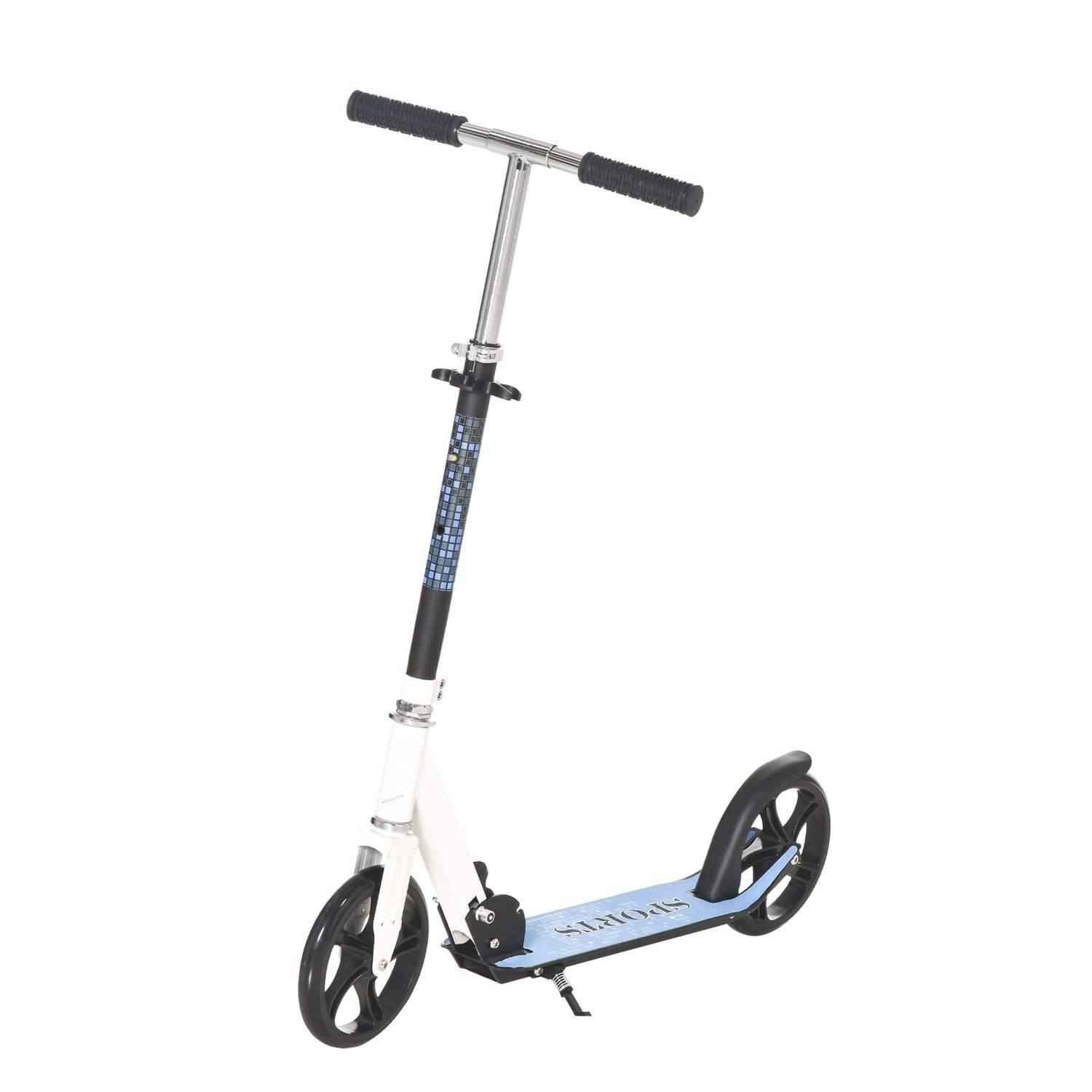 Hvid Højdejusterbar børnescooter til 5+ børn