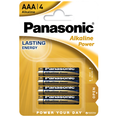 Panasonic Alkaline 4xAAA-batterier