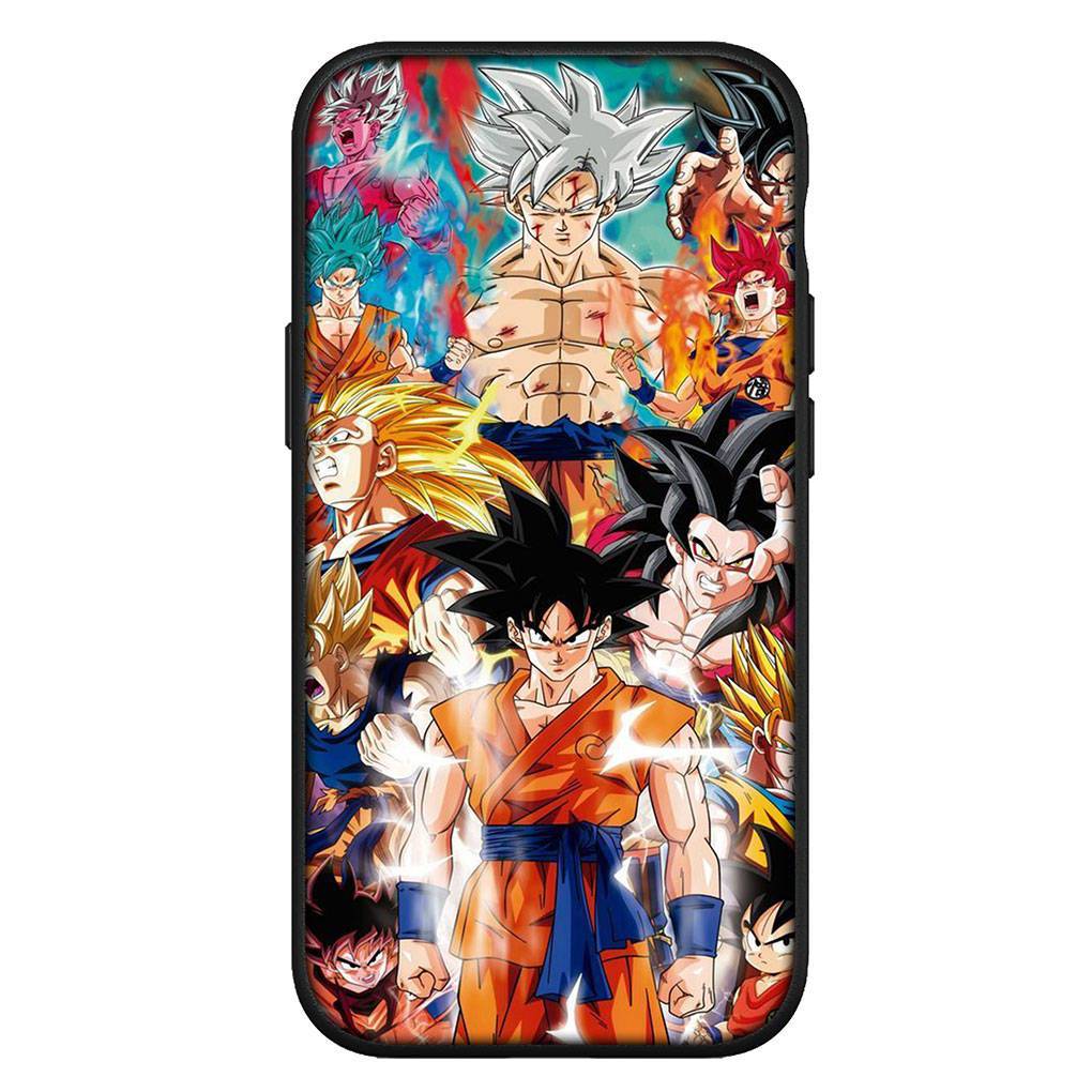 för iPhone 16 15 Xiaomi Redmi Note 14 13 12 11 Pro Max 16e Samsung Galaxy S25 S24 S23 Moto OPPO Huawei Tecknad Goku Dragon Ball DragonBall Mobilskal for Xiaomi Poco M7 Pro 5G