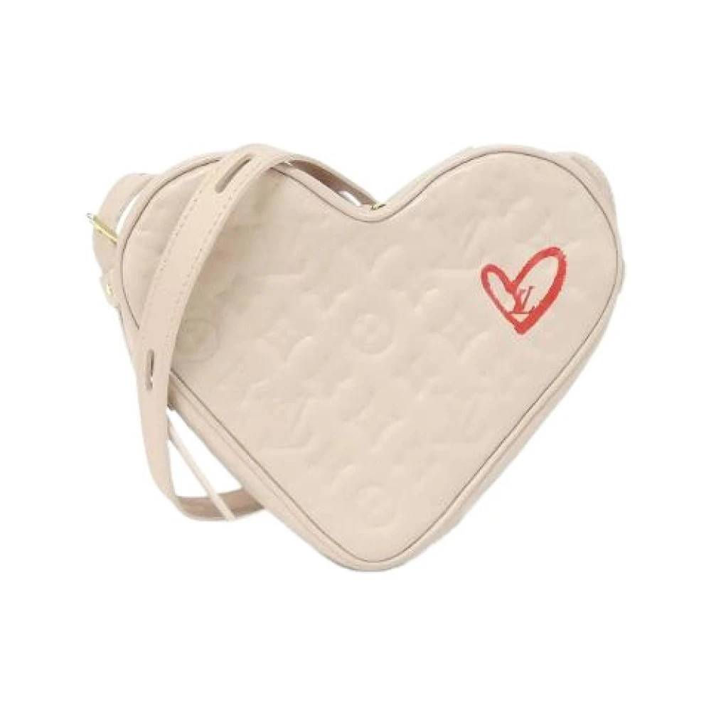 Louis Vuitton Vintage Pre-owned Monogram Sac Cool Falling In Love Lammeskinds Skuldertaske - Vintage - Dame - Lyserød - ONE SIZE - Uld