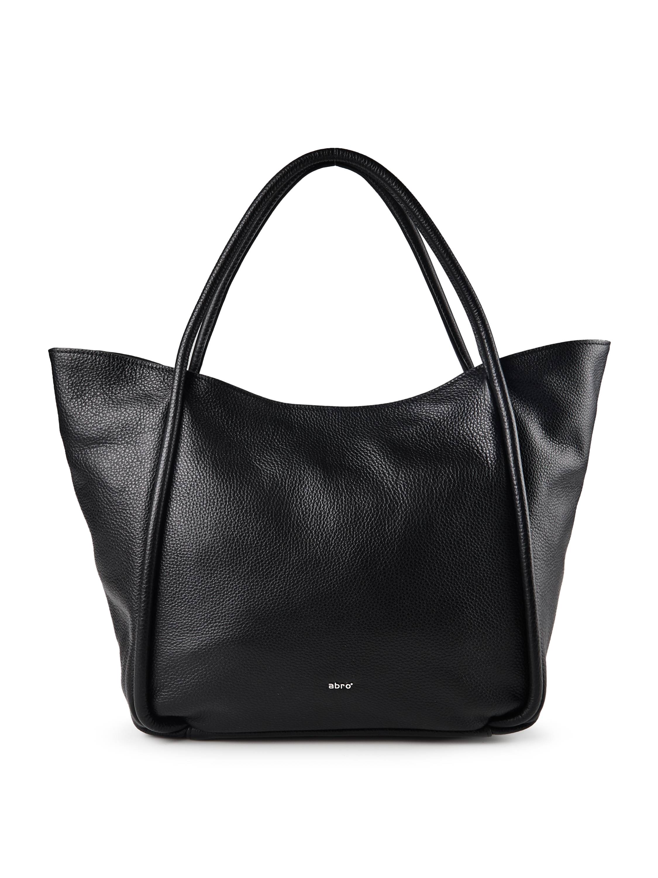 abro Willow Shopper taske Læder 50 cm  Sort