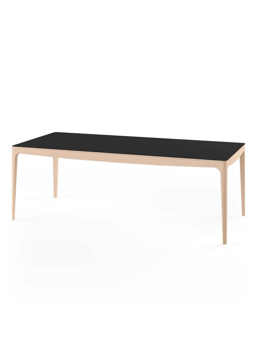 GM 3700 RO Spisebord, sort fra Naver Collection 210 x 100 cm / Eg hvidolie / Inkl. 2 tillægsplader - Jacobsen Plus
