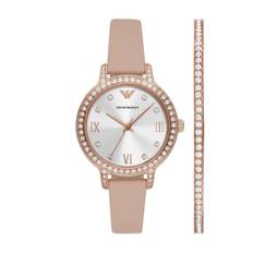 Watch NA AR80069SET Beige [Emporio Armani] Women's