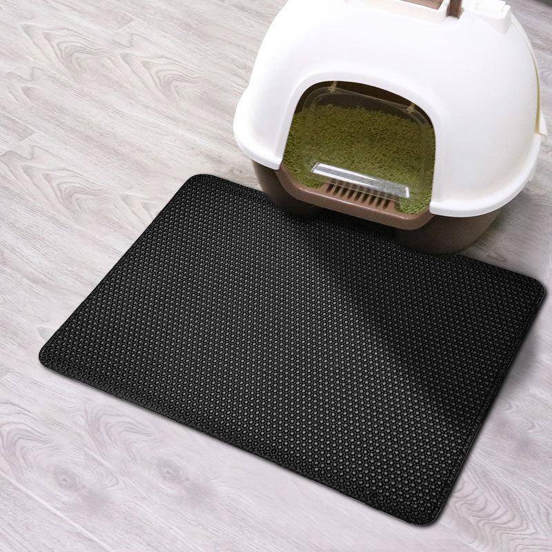 Vattentät kattsandmatta för husdjur med dubbla lager för husdjursskräp. Halkfri sandkattdyna Tvättbar sängmatta Clean Pad Produkter 30X45CM