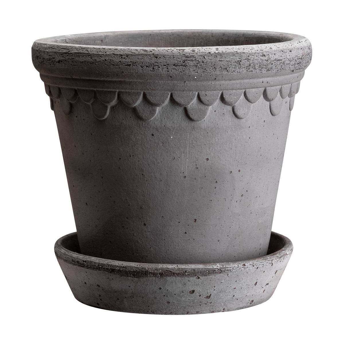 Bergs Potter Københavner krukke - 21x18- grå terracotta
