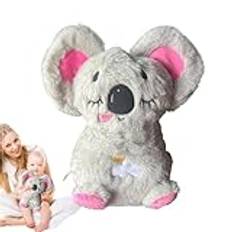 Koala Breathing Stuffed Animal | Stress Relief Plush | Breathing Plush Animal | Serenity Plush Animal | Plush Animal With Lights Soothing Breathing Motion For Kids