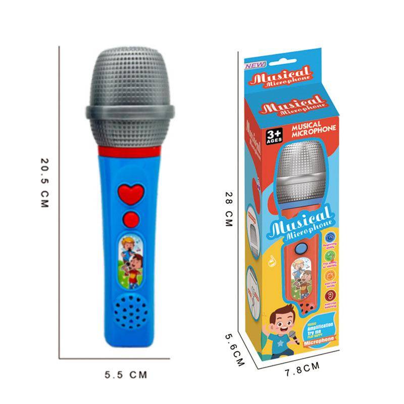 Mikrofonleksaker Barn Plastsimulering Ljudförstärkare Leksakspresent tidig upplysning Utbildning Karaoke Musikleksak för barn