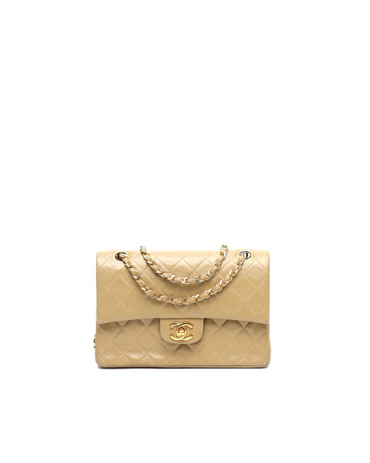 Chanel Classic Small Double Flap Bag - Beige (One Size)