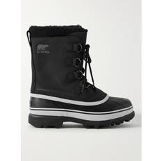 Sorel - Caribou™ Faux Shearling-Trimmed Nubuck and Rubber Snow Boots - Men - Black - US 7.5