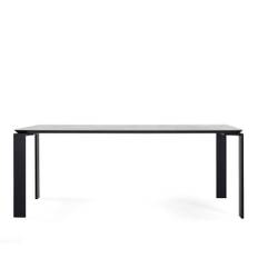 Kartell - Four Table Marble Finish 6523, 190x79, Symphonie/Black - Skrivbord - Ferruccio Laviani - Svart - Metall/Sten
