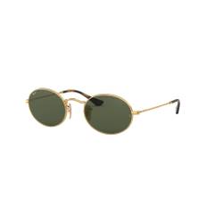 Ray-Ban RB3547N Sunglasses Gold/Green Oval Unisex