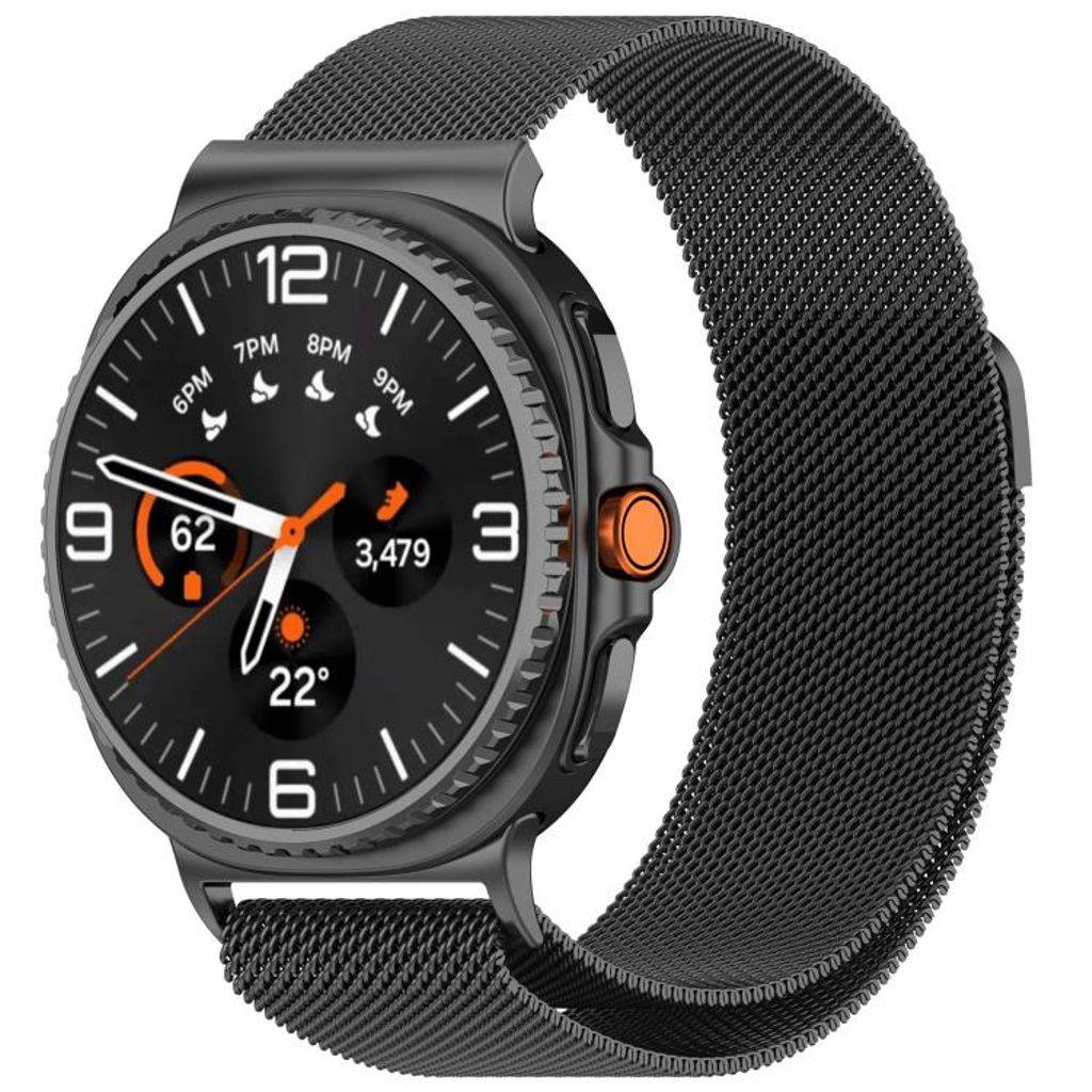 Samsung Galaxy Watch8/Watch8 Classic Urrem Rustfrit Stål – Grå