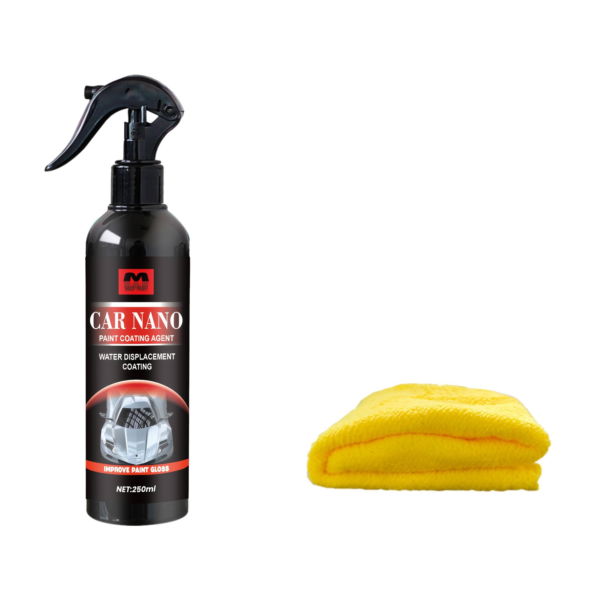 TEMU 8.81oz Mowei Nano Ceramic Coating Spray - Superior Hydrophobic Ion And Gloss Enhancement For All Vehicle Colors