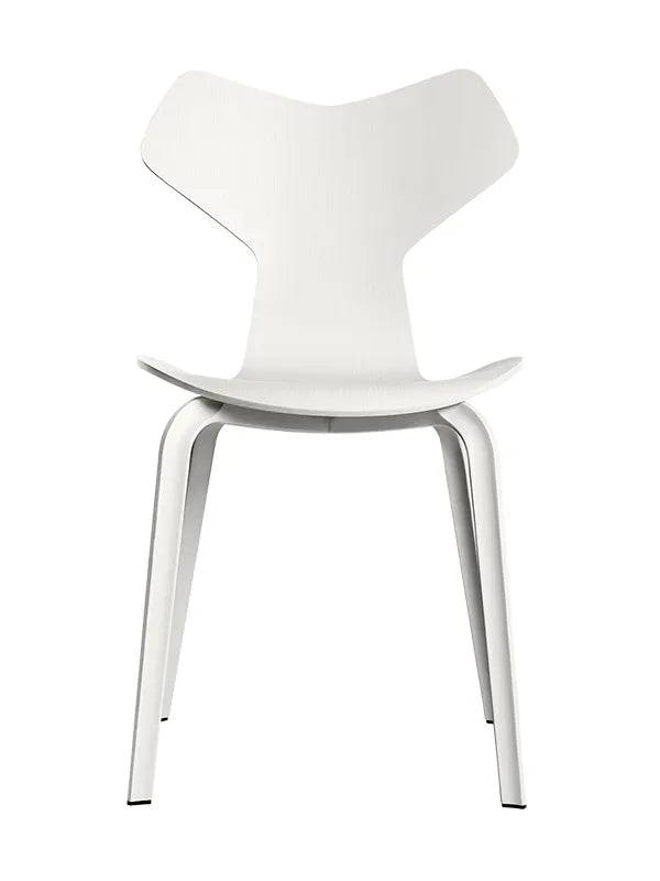 4130 Grand Prix med træben af Arne Jacobsen Uden polstring / Farvet ask / Hvid - Jacobsen Plus