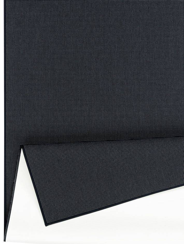 Flatvävd matta Limo - 80 x 350 cm - Svart - (Lättstädad, Gummerad) (80 x 350 cm)